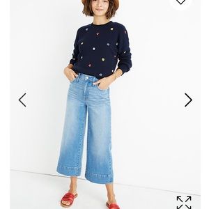 Madewell wide leg crops